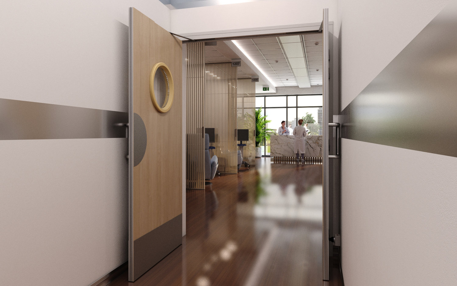 DAS ferme porte encastre