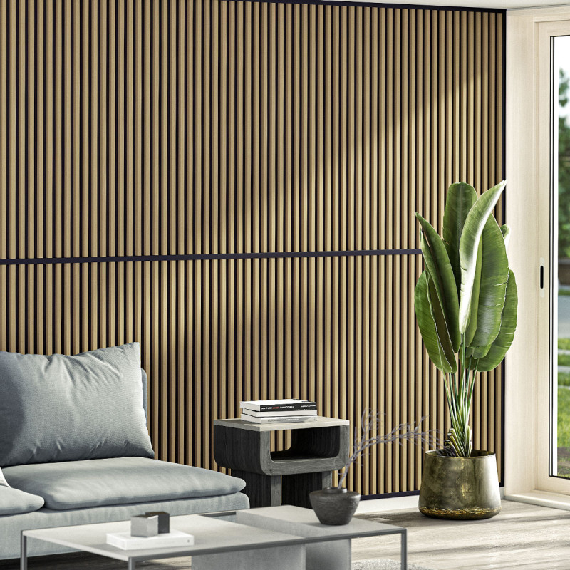 Parement Métallique Imitation Bois Tasseau 20x20