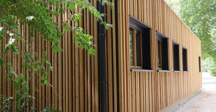 Bardage Bois traité claire voie